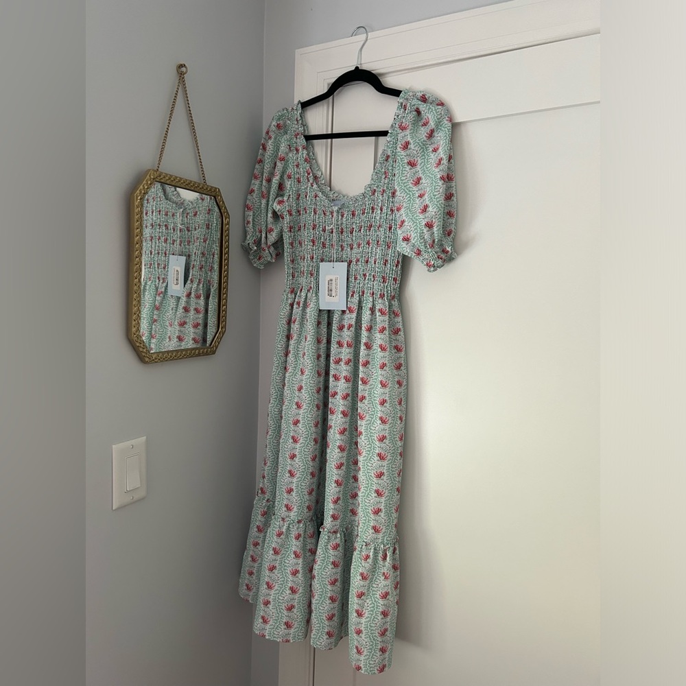 Hill House Home Louisa Dress Trailing Vine NWT size small